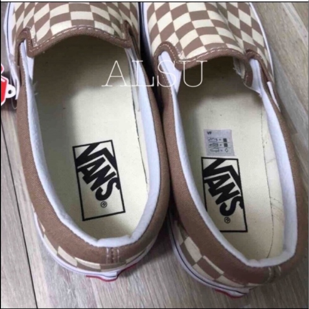 VANS Classic Slip On Tger Checkerboard ChocolatE W - Picture 6 of 8